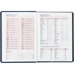 Ежедневник недатированный синий,А6,110х155мм,176л,ATTACHE Сиам - фото 14