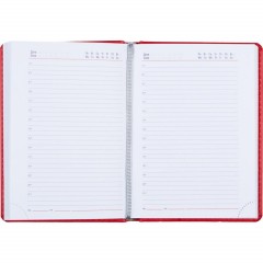 Ежедневник недатированный красный,А6,110х155мм,176л,ATTACHE Сиам - фото 3