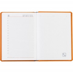 Ежедневник недатированный оранжевый,А6,110х155мм,176л,ATTACHE Сиам - фото 18