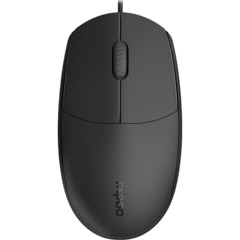 Мышь компьютерная RAPOO N100C проводная, черный - фото 2