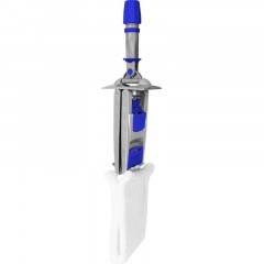 Держатель МОПа универс/зажимы, пластик LuscanProf  40х11см, серый/синий - фото 6