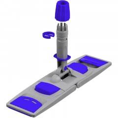 Держатель МОПа универс/зажимы, пластик LuscanProf  40х11см, серый/синий - фото 8