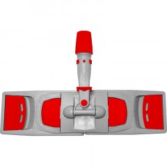 Держатель МОПа универс/зажимы, пластик LuscanProf  40х11см, серый/красный - фото 2