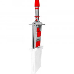 Держатель МОПа универс/зажимы, пластик LuscanProf  40х11см, серый/красный - фото 6