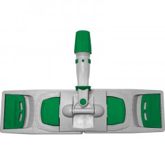 Держатель МОПа универс/зажимы, пластик LuscanProf  50х11см, серый/зеленый - фото 2