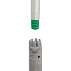 Держатель МОПа универс/зажимы, пластик LuscanProf  50х11см, серый/зеленый - фото 7