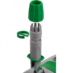 Держатель МОПа универс/зажимы, пластик LuscanProf  50х11см, серый/зеленый - фото 9