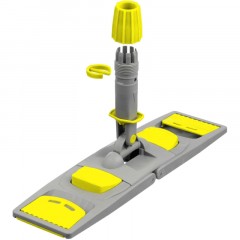 Держатель МОПа универс/зажимы, пластик LuscanProf  50х11см, серый/желтый - фото 8