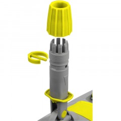 Держатель МОПа универс/зажимы, пластик LuscanProf  50х11см, серый/желтый - фото 9