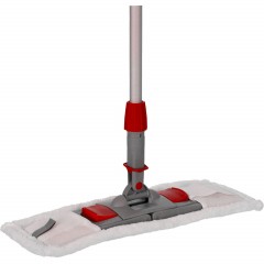 Держатель МОПа универс/зажимы, пластик LuscanProf  50х11см, серый/красный - фото 3