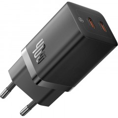 Зарядное устройство сетевое Baseus GaN5 Pro USB-C+C 40W черный Зарядное устройство сетевое Baseus GaN5 Pro USB-C+C 40W черный - фото 3