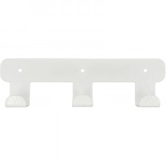 Вешалка настенная РЭ_H1031W, прямой гиб,3 крючка,белый (611045) - фото 2