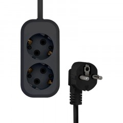 Удлинитель PROGIX US2GXB3 2р/3м черный, 3х0,75мм, 10А/2200Вт - фото 3
