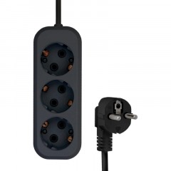 Удлинитель PROGIX US3GXB5 3р/5м черный, 3х0,75мм, 10А/2200Вт Удлинитель PROGIX US3GXB5 3р/5м черный, 3х0,75мм, 10А/2200Вт - фото 3
