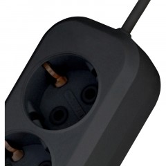 Удлинитель PROGIX US3GXB5 3р/5м черный, 3х0,75мм, 10А/2200Вт Удлинитель PROGIX US3GXB5 3р/5м черный, 3х0,75мм, 10А/2200Вт - фото 4