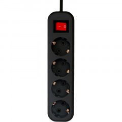 Сетевой фильтр PROGIX SF4PB7 4р/7м черный, 3х0,75мм, 10А/2000Вт - фото 2