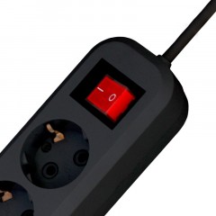 Сетевой фильтр PROGIX SF4PB7 4р/7м черный, 3х0,75мм, 10А/2000Вт - фото 4