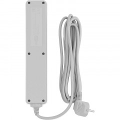 Сетевой фильтр PC Pet AP01006-3-G 3м (5 розеток) серый (пакет) Сетевой фильтр PC Pet AP01006-3-G 3м (5 розеток) серый (пакет) - фото 3