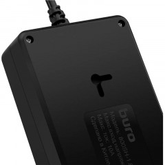 Сетевой фильтр Buro 800SH-5-B 5м (8 розеток) черный(коробка) Сетевой фильтр Buro 800SH-5-B 5м (8 розеток) черный(коробка) - фото 3
