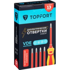 Набор отверток диэлектрических Topfort 13 предметов (VDE 561113) - фото 18