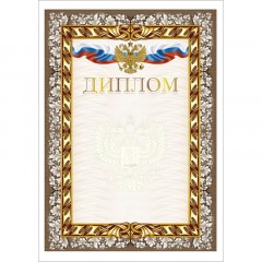 Диплом А4 с гербом арт.КЖ-1624 10шт в упаковке