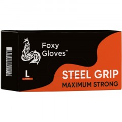 Перчатки одноразовые нитрил Steel Grip цв.оранжевый (50 пар/уп)р.L,ПС - фото 5