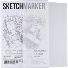 Калька Sketchmarker 110г А4 21х29,7см 100л/уп, в коробке SM17120 - фото 2