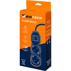 Сетевой фильтр BigTech ST210-3-W(2р/3м/10А/2,2кВт/3х0,75 мм2/белый) - фото 9