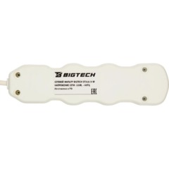 Сетевой фильтр BigTech ST310-5-W(3р/5м/10А/2,2кВт/3х0,75 мм2/белый) - фото 6