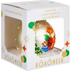 Шар Рыженькая белочка, 80 мм., в подар. кор. НГ, КУ-80-234072 Шар Рыженькая белочка, 80 мм., в подар. кор. НГ, КУ-80-234072 - фото 2