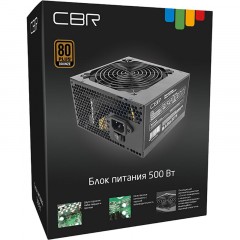 Блок питания CBR ATX 500W 80+ Bronze, APFC, 12cm fan, BOX,(PSU-ATX500-12GM) Блок питания CBR ATX 500W 80+ Bronze, APFC, 12cm fan, BOX,(PSU-ATX500-12GM) - фото 4