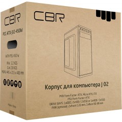 Корпус CBR ATX Miditower J02, c БП 450W Black (PCC-ATX-J02-450W2) Корпус CBR ATX Miditower J02, c БП 450W Black (PCC-ATX-J02-450W2) - фото 5