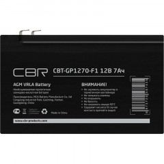 Батарея для ИБП CBR 12В/7Ач, клеммы F1(CBT-GP1270-F1)