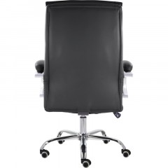 Кресло UP_EChair СН-701 Куба В хром ХДП Ср S-0401 (черный) - фото 6