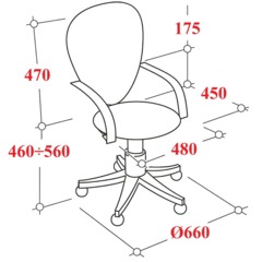 Кресло БМФ Easy Chair СН-800 Энжел черный Ср TW-01/Е11-к (черный) - фото 8