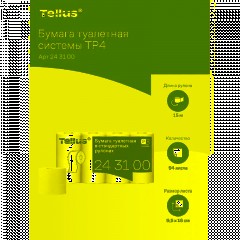 Бумага туалетная Tork/Tellus T4 3сл бел перф Премиум 15м94л 8рул/уп 243100 - фото 8
