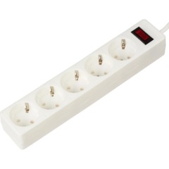 Сетевой фильтр BigTech STD-510-1,8-W (5р/1,8м/10А/2,2кВт/1мм2/белый) - фото 4