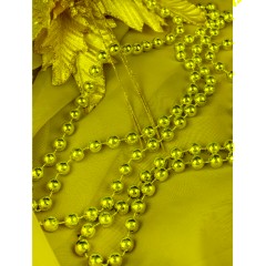 Бусы новогодние на елку серебристые Волшебство 10м,10мм,НУ-3422 - фото 4