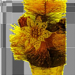 Елка Декоративная  с золотым декором в горшке, 30 см Т-4391 - фото 3