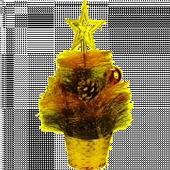 Елка Декоративная  с золотым декором в горшке, 30 см Т-4391 - фото 5