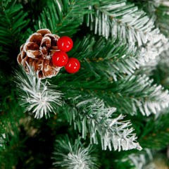 Елка Иней с ягодками металл подст,150см d нижн яруса 95см 370 веток 540646 - фото 2