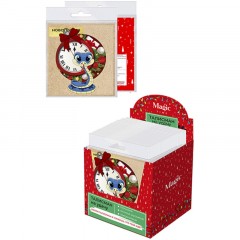 Игрушка НГ подвесная из картона с предсказанием /7,2x10,2x0,2см арт.92088 Игрушка НГ подвесная из картона с предсказанием /7,2x10,2x0,2см арт.92088 - фото 2
