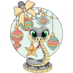 Игрушка НГ подвесная из картона с предсказанием /7,2x10,2x0,2см арт.92088 Игрушка НГ подвесная из картона с предсказанием /7,2x10,2x0,2см арт.92088 - фото 8