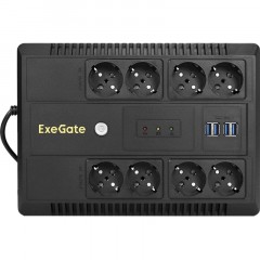 ИБП ExeGate NEO NNB-800 лин-инт, 800ВА/480Вт 8xEURO+4USB(EX293854RUS) ИБП ExeGate NEO NNB-800 лин-инт, 800ВА/480Вт 8xEURO+4USB(EX293854RUS) - фото 2