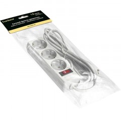 Сетевой фильтр ExeGate SP-3-1.8W 3/р1.8м, 10А/2,2кВт, белый(EX221178RUS) Сетевой фильтр ExeGate SP-3-1.8W 3/р1.8м, 10А/2,2кВт, белый(EX221178RUS) - фото 2