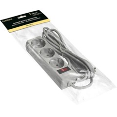 Сетевой фильтр ExeGate SP-3-3G 3р/3м, 10А/2,2кВт,серый(EX221180RUS) - фото 2