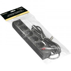 Сетевой фильтр ExeGate SP-5-10B 5р/10м, 10А/2,2кВт, черный(EX279181RUS) Сетевой фильтр ExeGate SP-5-10B 5р/10м, 10А/2,2кВт, черный(EX279181RUS) - фото 2