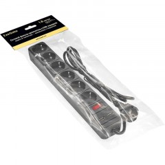 Сетевой фильтр ExeGate SP-6-USB-1.8B 6р/1,8м, 2 USB, черный(EX295492RUS) Сетевой фильтр ExeGate SP-6-USB-1.8B 6р/1,8м, 2 USB, черный(EX295492RUS) - фото 2