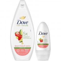 Подарочный набор Dove Клубничный крем,250+50мл жен Подарочный набор Dove Клубничный крем,250+50мл жен - фото 4