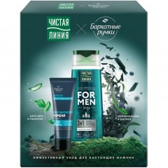 Подарочный набор for men Чистая линия Ежедневный уход,250+80мл муж Подарочный набор for men Чистая линия Ежедневный уход,250+80мл муж - фото 2